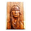 Native American tribal face wood carved sculpture home decor wooden wall art plaque buy best deals