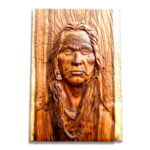 Native American tribal face wood carved sculpture home decor wooden wall art plaque buy best deals