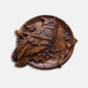 wood carved wooden owl wall art decor sculpture wall hanging wood decor collectible